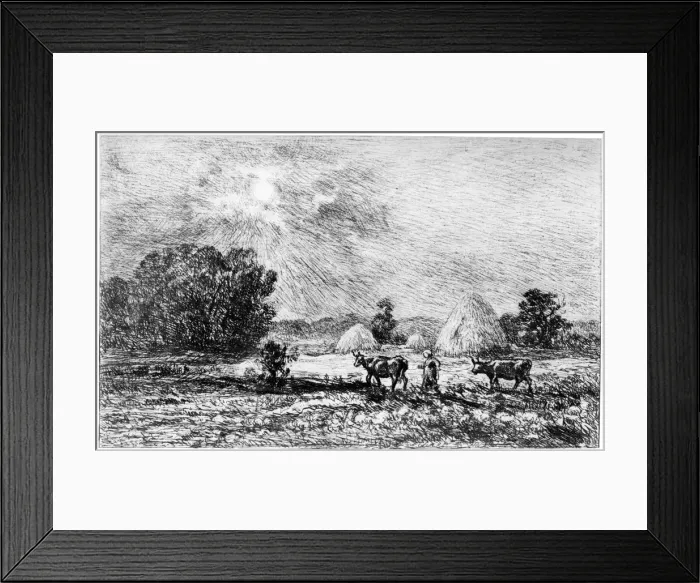 Framed Print : Clair de Lune a Valmondois, 1840-1875 (1924). Artist: Charles Francois Daubigny Framed Print : Clair de Lune a Valmondois, 1840-1875 (1924). Artist: Charles Francois Daubigny