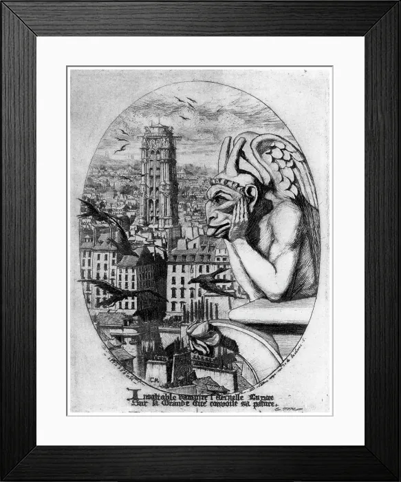 Framed Print : Le Stryge, c1841-1868 (1924). Artist: Charles Meryon Framed Print : Le Stryge, c1841-1868 (1924). Artist: Charles Meryon