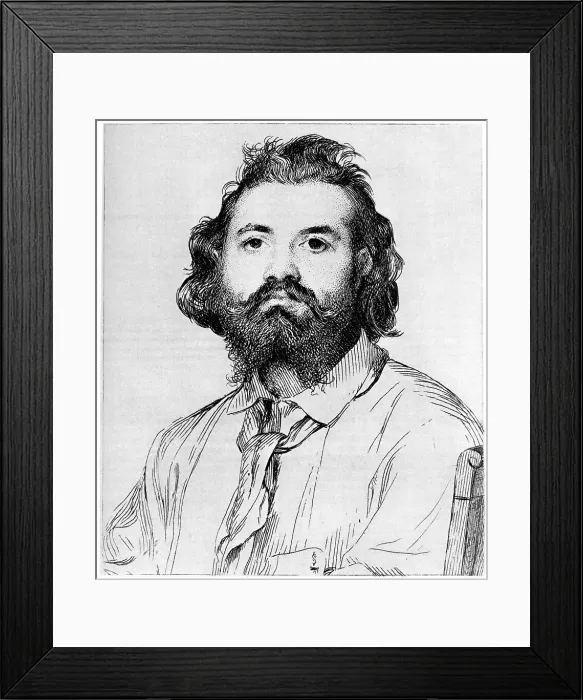 Framed Print : Zacharie Astruc, c1850-1910 (1924). Artist: Felix Bracquemond Framed Print : Zacharie Astruc, c1850-1910 (1924). Artist: Felix Bracquemond