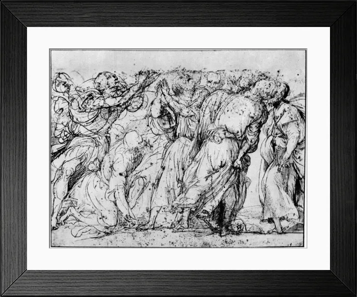 Framed Print : Group of Apostles, 1516-1518, (1937). Artist: Titian Framed Print : Group of Apostles, 1516-1518, (1937). Artist: Titian