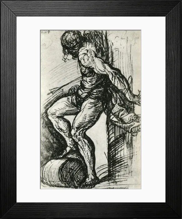 Framed Print : Sketch for the St Sebastian, c1518, (1937). Artist: Titian Framed Print : Sketch for the St Sebastian, c1518, (1937). Artist: Titian