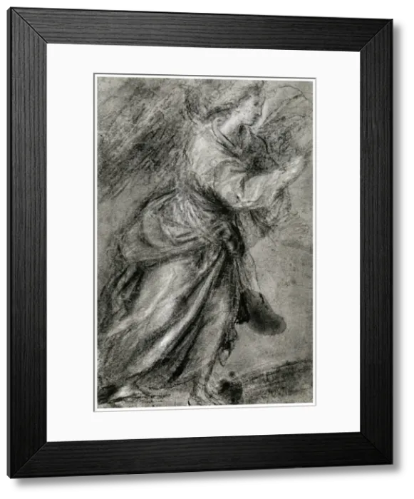 Framed Print : Angel of the Annunciation, c1565, (1937). Artist: Titian
