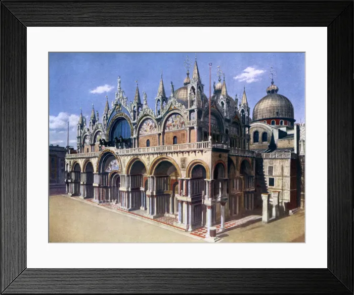 Framed Print : St Marks Basilica, Venice, Italy, 1926 Framed Print : St Marks Basilica, Venice, Italy, 1926