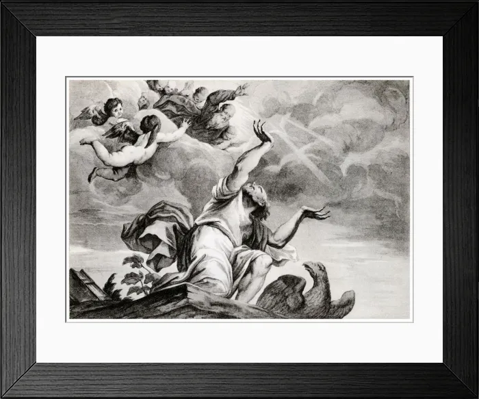 Framed Print : Vision of St John the Evangelist, 1937. Artist: Andrea Zucchi Framed Print : Vision of St John the Evangelist, 1937. Artist: Andrea Zucchi