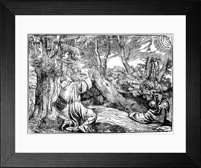 Framed Print : St Francis Receiving the Stigmata, 1937. Artist: Nicolo Boldrini Framed Print : St Francis Receiving the Stigmata, 1937. Artist: Nicolo Boldrini