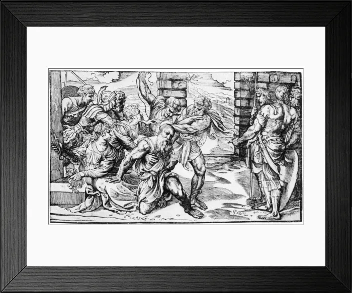 Framed Print : Samson and Delilah, 1937. Artist: Nicolo Boldrini Framed Print : Samson and Delilah, 1937. Artist: Nicolo Boldrini