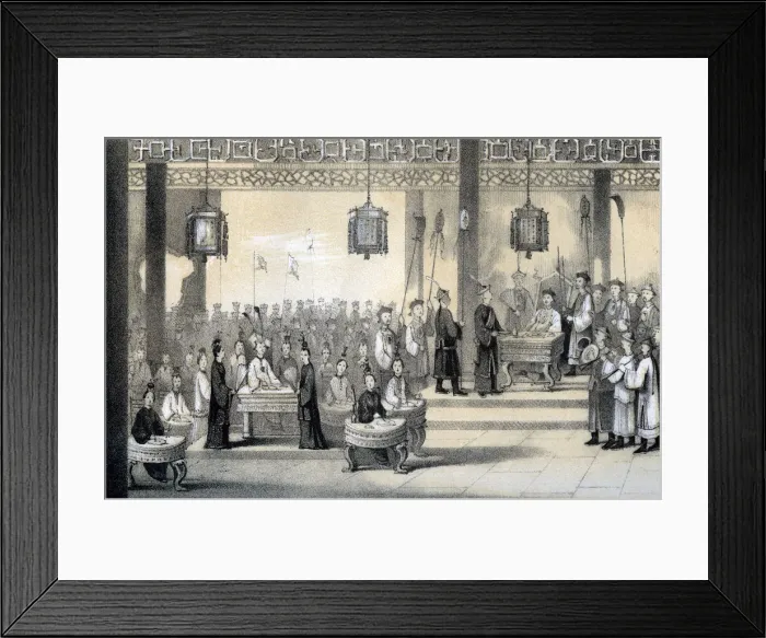 Framed Print : The annual festival celebrating the emperors birthday, revived by Kublai-Khan, 1847. Artist: B Clayton Framed Print : The annual festival celebrating the emperors birthday, revived by Kublai-Khan, 1847. Artist: B Clayton