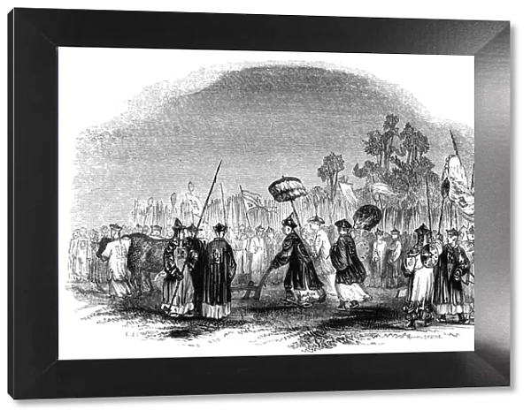The annual spring festival, 1847. Artist: Evans