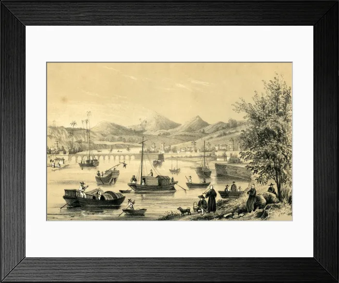 Framed Print : Foo Choo Foo, one of the five ports opened by the late treaty to British commerce, 1847 Framed Print : Foo Choo Foo, one of the five ports opened by the late treaty to British commerce, 1847