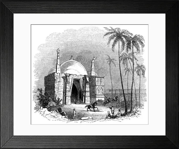 Framed Print : Temple of Somnath, Gujarat, India, 1847. Artist: Robinson Framed Print : Temple of Somnath, Gujarat, India, 1847. Artist: Robinson