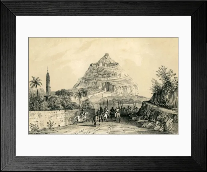 Framed Print : Dowlatabad, India, 1847 Framed Print : Dowlatabad, India, 1847
