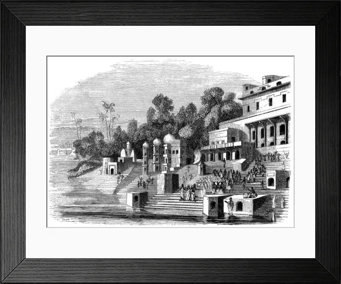 Framed Print : The favourite wife of Afzul Khan preparing for the suttee, 1847. Artist: Giles Framed Print : The favourite wife of Afzul Khan preparing for the suttee, 1847. Artist: Giles
