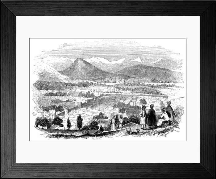 Framed Print : View of Cabul, 1847. Artist: Giles Framed Print : View of Cabul, 1847. Artist: Giles