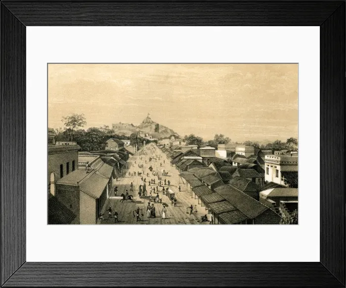 Framed Print : Town and fort of Trichinopoly, India, 1847 Framed Print : Town and fort of Trichinopoly, India, 1847