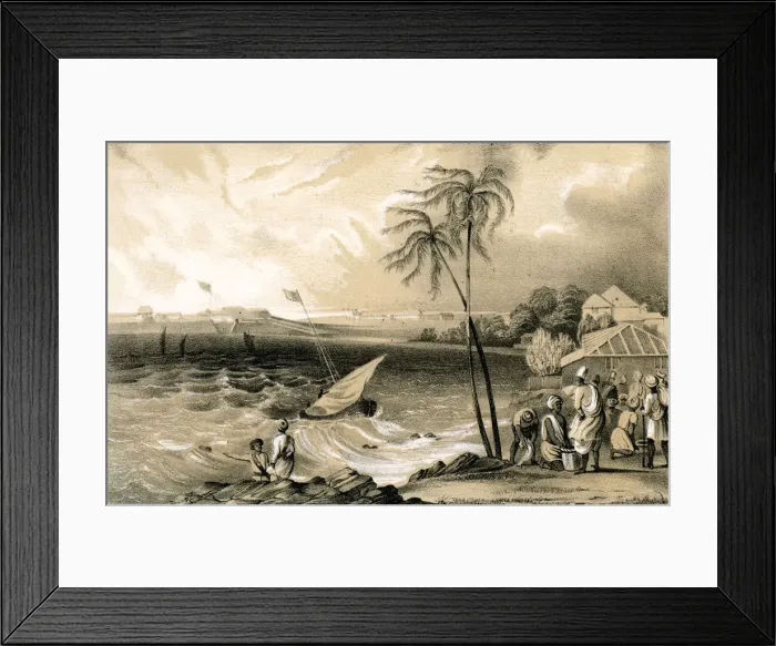 Framed Print : Setting in of the monsoon, Cannanore Fort, 1847 Framed Print : Setting in of the monsoon, Cannanore Fort, 1847