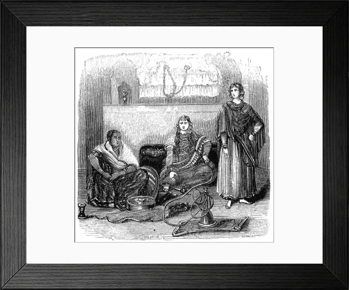 Framed Print : The Zenana, 1847. Artist: Bonner Framed Print : The Zenana, 1847. Artist: Bonner