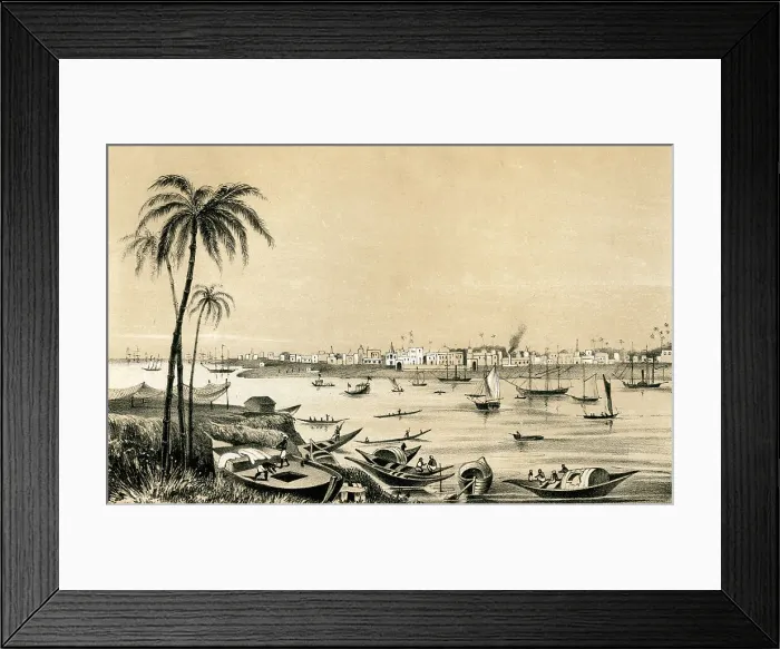 Framed Print : Calcutta, India, 1847 Framed Print : Calcutta, India, 1847