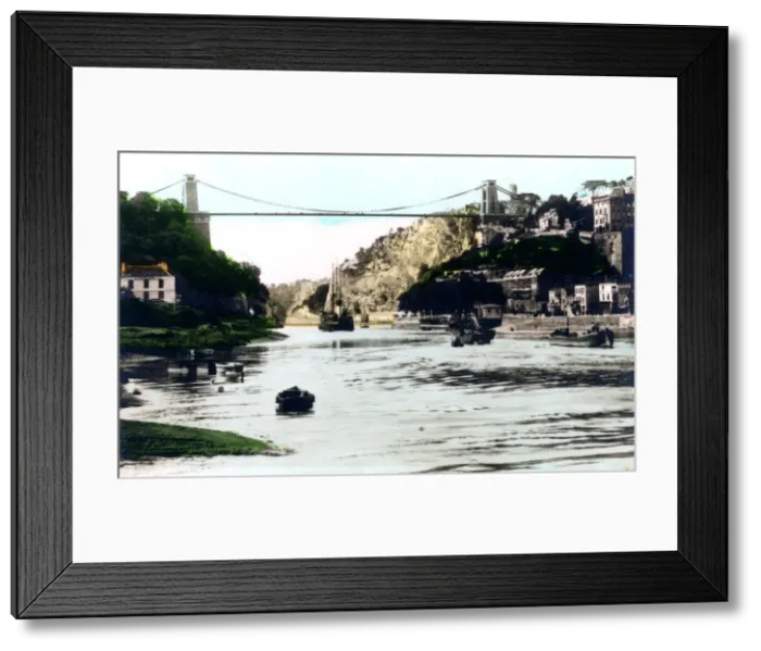 Framed Print : Clifton Suspension Bridge, Bristol, 1926. Artist: Cavenders Ltd Framed Print : Clifton Suspension Bridge, Bristol, 1926. Artist: Cavenders Ltd