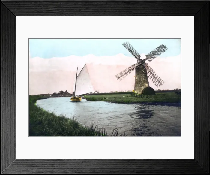 Framed Print : A windmill on the Norfolk Broads, Norfolk, 1926. Artist: Cavenders Ltd Framed Print : A windmill on the Norfolk Broads, Norfolk, 1926. Artist: Cavenders Ltd