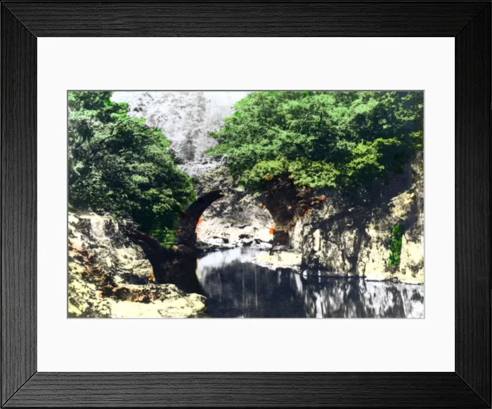 Framed Print : Roman bridge at Bettws-y-Coed, Gwynedd, 1926. Artist: Cavenders Ltd Framed Print : Roman bridge at Bettws-y-Coed, Gwynedd, 1926. Artist: Cavenders Ltd