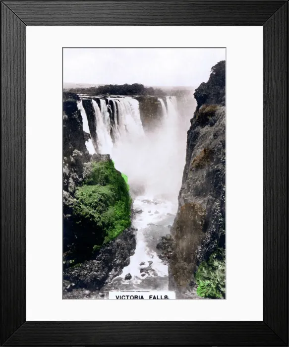 Framed Print : Victoria Falls, Africa, c1920s. Artist: Cavenders Ltd Framed Print : Victoria Falls, Africa, c1920s. Artist: Cavenders Ltd