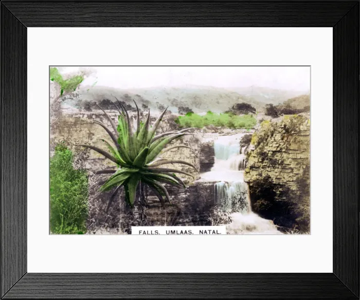 Framed Print : Umls Falls, South Africa, c1920s. Artist: Cavenders Ltd Framed Print : Umls Falls, South Africa, c1920s. Artist: Cavenders Ltd