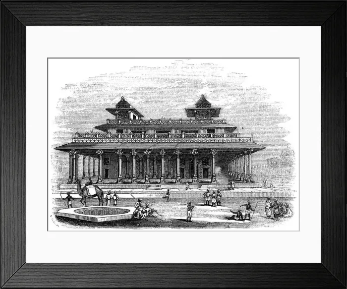 Framed Print : Palace of Allahabad, India, 1847. Artist: Bonner Framed Print : Palace of Allahabad, India, 1847. Artist: Bonner