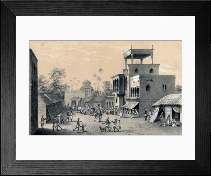 Framed Print : Chittapore road, Calcutta, 1847 Framed Print : Chittapore road, Calcutta, 1847