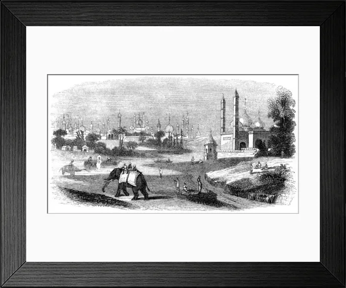 Framed Print : City of Lucknow, India, 1847. Artist: Robinson Framed Print : City of Lucknow, India, 1847. Artist: Robinson