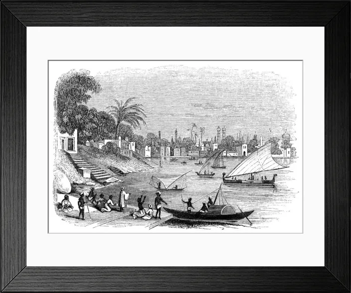 Framed Print : Benares, India, 1847. Artist: Kirchner Framed Print : Benares, India, 1847. Artist: Kirchner
