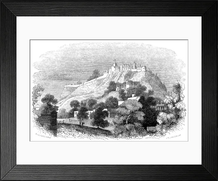Framed Print : Fort of Gwalior, India, 1847. Artist: Robinson Framed Print : Fort of Gwalior, India, 1847. Artist: Robinson