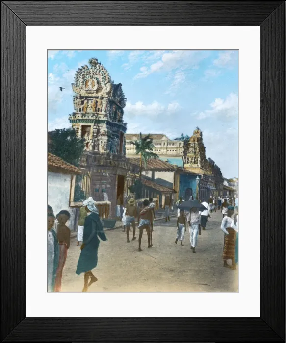 Framed Print : Hindu temple in the Pettah, Colombo, Ceylon Framed Print : Hindu temple in the Pettah, Colombo, Ceylon