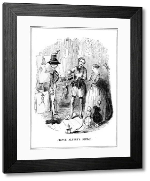 Framed Print : Prince Alberts Studio, 1843 Framed Print : Prince Alberts Studio, 1843