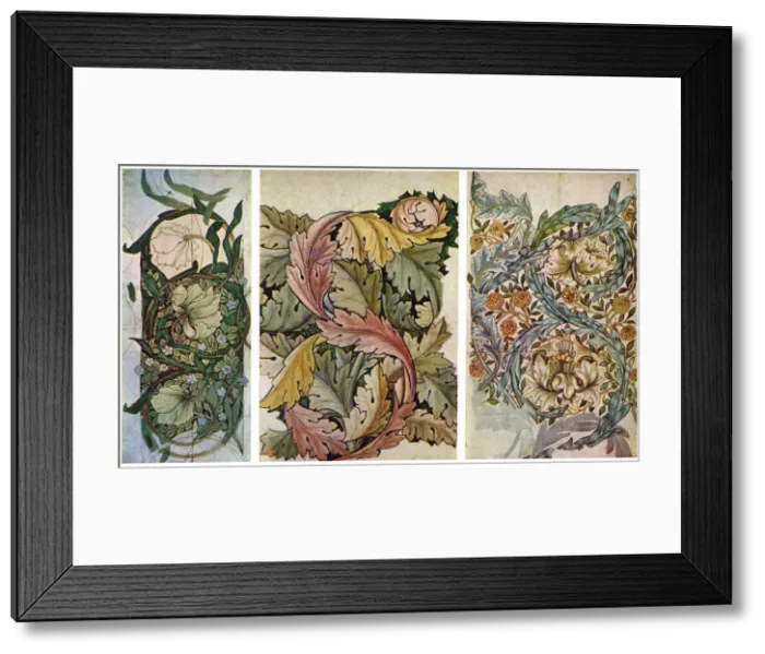 Framed Print : Working drawings by William Morris (1834-1896), 1934. Artist: William Morris Framed Print : Working drawings by William Morris (1834-1896), 1934. Artist: William Morris