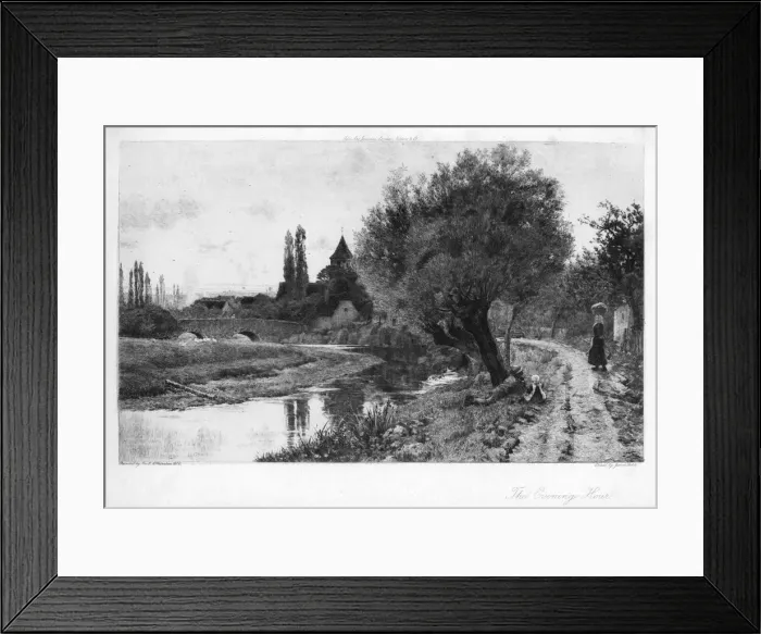 Framed Print : The Evening Hour, 1906. Artist: James Dobie