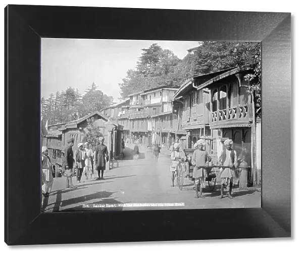 Lakkar Bazaar, with the Hindustan and the Tibet road, Simla, India, 20th century