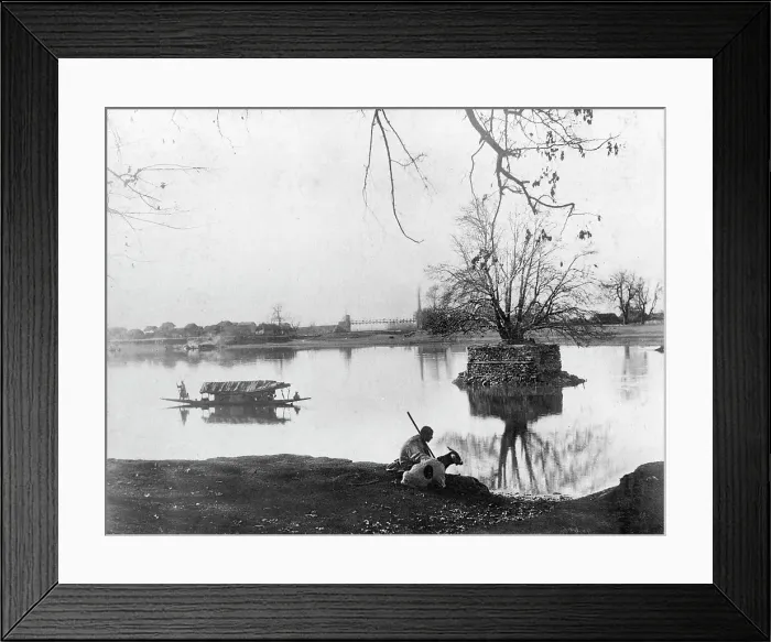 Framed Print : Jhelum river, Shadipur, Kashmir, India, early 20th century. Artist: F Bremner Framed Print : Jhelum river, Shadipur, Kashmir, India, early 20th century. Artist: F Bremner