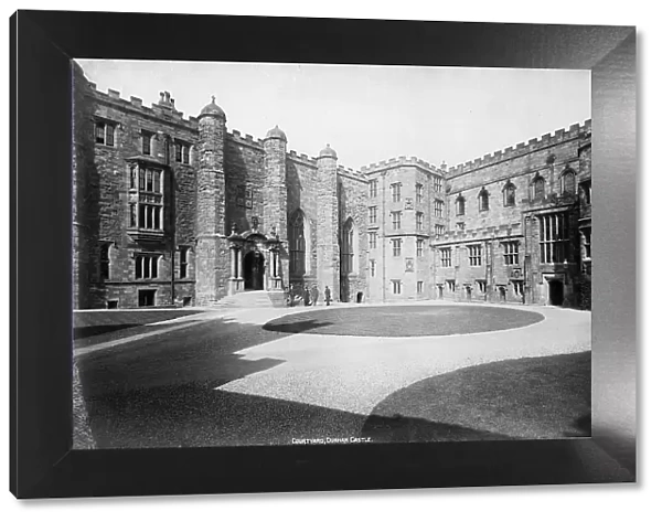The courtyard, Durham Castle, England, 20th century