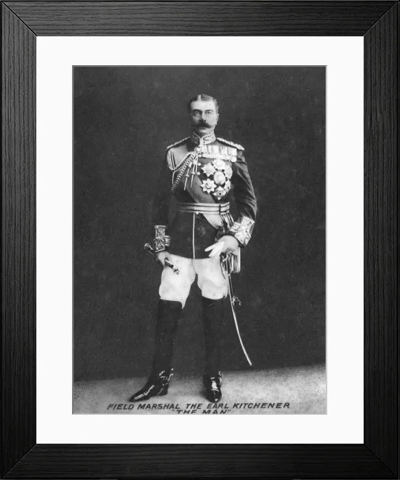 Framed Print : Field Marshal, the Earl Kitchener, early 20th century Framed Print : Field Marshal, the Earl Kitchener, early 20th century