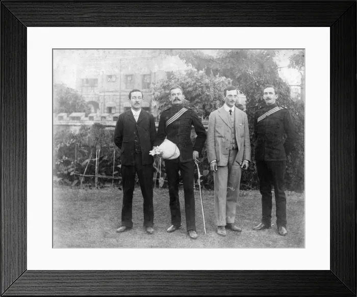 Framed Print : Europeans, Alipore, India, 1905-1906. Artist: FL Peters Framed Print : Europeans, Alipore, India, 1905-1906. Artist: FL Peters