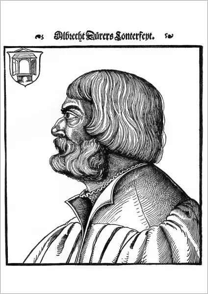 Profile portrait of Albrecht Durer, 1527, (1936). Artist: Erhard Schon