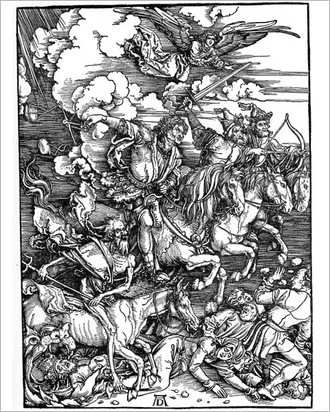 The Four Horsemen of the Apocalypse, 1498, (1936). Artist: Albrecht Durer