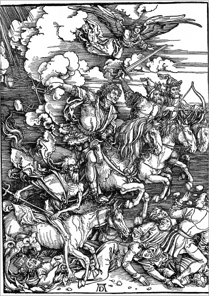The Four Horsemen of the Apocalypse, 1498, (1936). Artist: Albrecht Durer