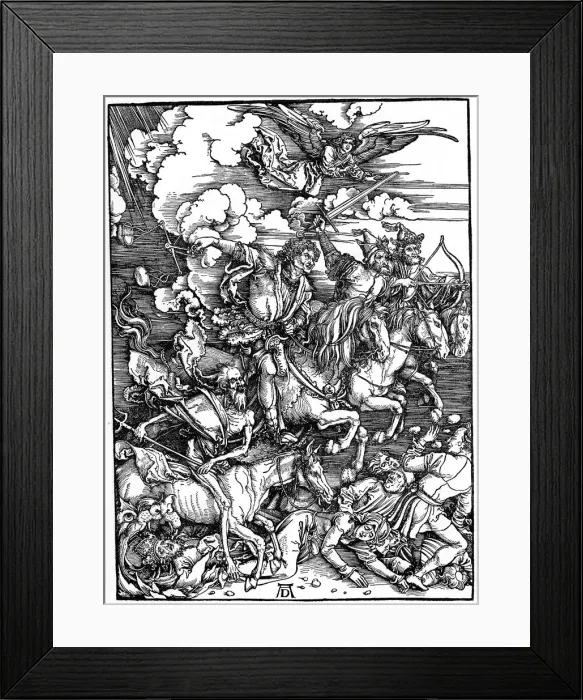 Framed Print : The Four Horsemen of the Apocalypse, 1498, (1936). Artist: Albrecht Durer