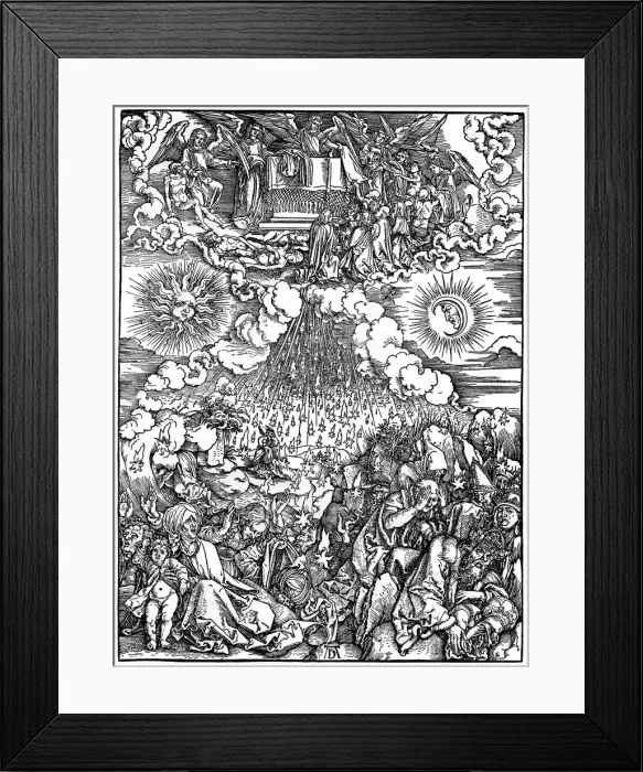 Framed Print : The Opening of the Fifth and Sixth Seals, 1498, (1936). Artist: Albrecht Durer Framed Print : The Opening of the Fifth and Sixth Seals, 1498, (1936). Artist: Albrecht Durer