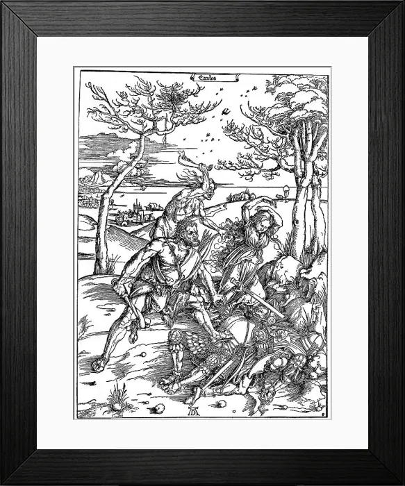 Framed Print : Hercules Killing the Molionides, c1496-1498, (1936). Artist: Albrecht Durer Framed Print : Hercules Killing the Molionides, c1496-1498, (1936). Artist: Albrecht Durer