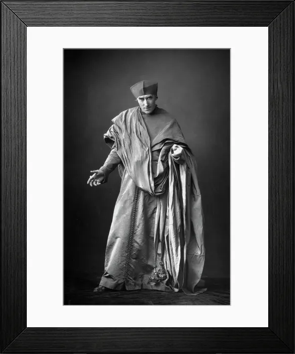 Framed Print : Henry Irving (1838-1905), English actor, 1893. Artist: W&D Downey Framed Print : Henry Irving (1838-1905), English actor, 1893. Artist: W&D Downey