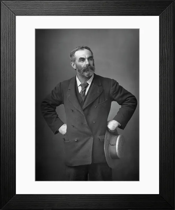 Framed Print : John Burns (1858-1943), English trade unionist, anti-racist, socialist and politician, 1893. Artist: W&D Downey Framed Print : John Burns (1858-1943), English trade unionist, anti-racist, socialist and politician, 1893. Artist: W&D Downey