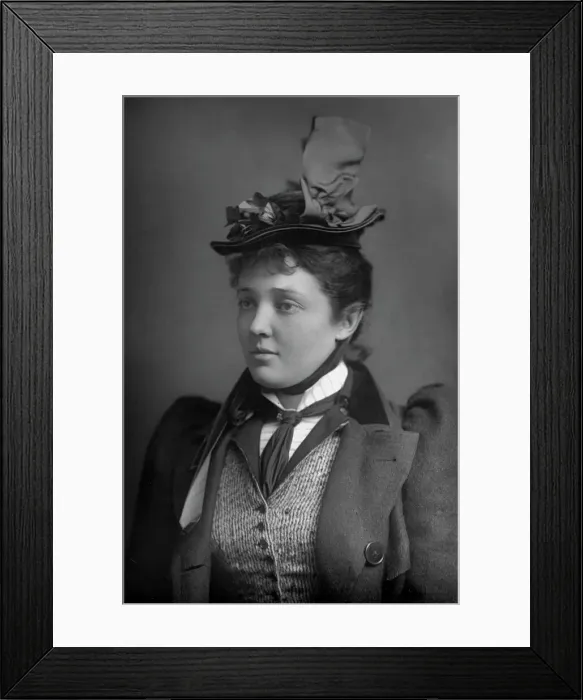 Framed Print : Marion Lea, 1893. Artist: W&D Downey Framed Print : Marion Lea, 1893. Artist: W&D Downey