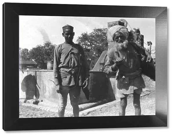 Bhistis, or water carriers, Agra, India, 1916-1917
